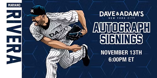 Mariano Rivera Autograph Signing