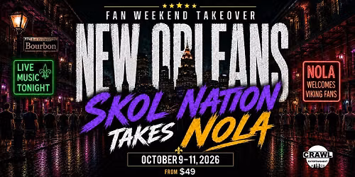 Fan Weekend Takeover: Minnesota Takes New Orleans Oct 9-11