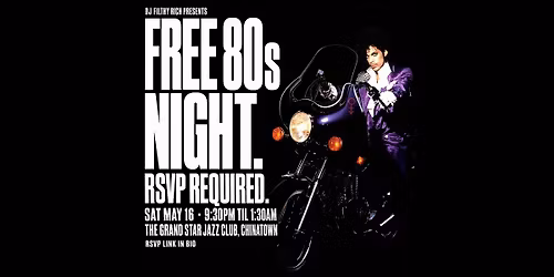 Free 80s Night w\/ RSVP