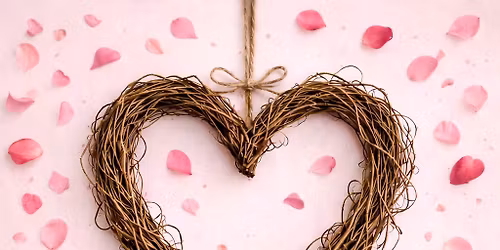 Galentines Day Floral Heart Wreath Workshop