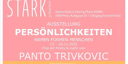 Vernissage zur Ausstellung \u201ePERS\u00d6NLICHKEITEN - Namen formen Menschen\u201c