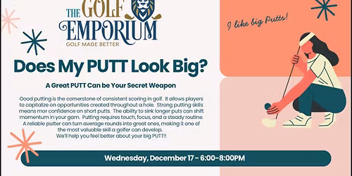 Does my PUTT Look Big?