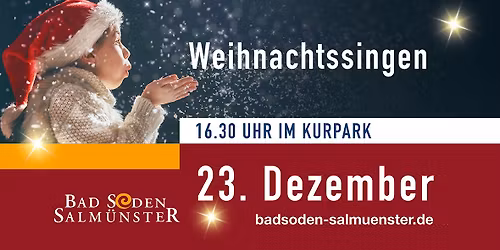 Weihnachtssingen im Kurpark