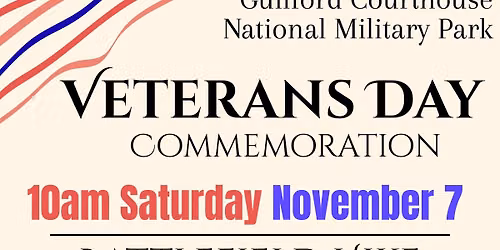Veterans Day Commemoration Battlefield Hike