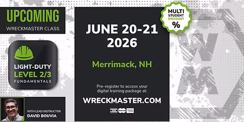 Merrimack, NH Level 2\/3 June 20-21, 2026