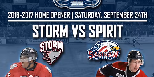 Saginaw Spirit at Guelph Storm at Sleeman Centre