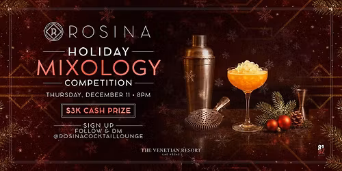 Holiday Mixology Competition