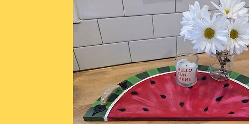 Adult Craft Night- Wood Painted Tray