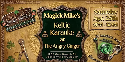 Keltic Karaoke at The Angry Ginger!