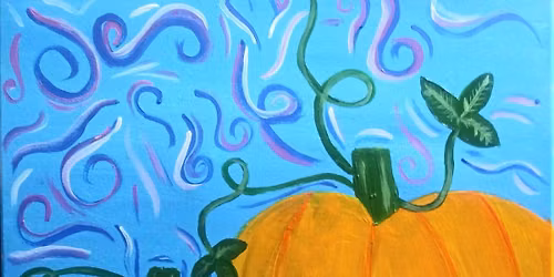 Join our Fall inspired Enchanted Pumpkin paint and sip painting event