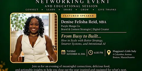 Boston | Friendsgiving with Denise Reid of Purple Mango Co.
