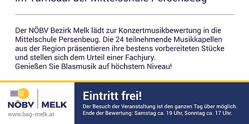 Konzertmusikbewertung des N\u00d6BV | Bezirk Melk