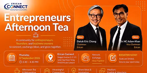 Entrepreneurs Afternoon Tea in Kuala Lumpur (17 September 2026)