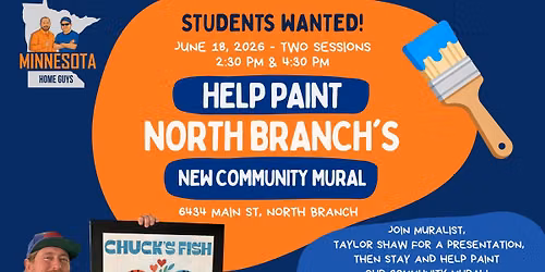 Community Mural Student Painting Day!