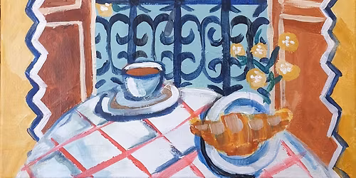 Sip and Create: A Parisian Breakfast Painting Event