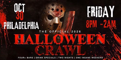 Philadelphia Halloween Bar Crawl \u2014 Halloween Friday, Fri, Oct 30
