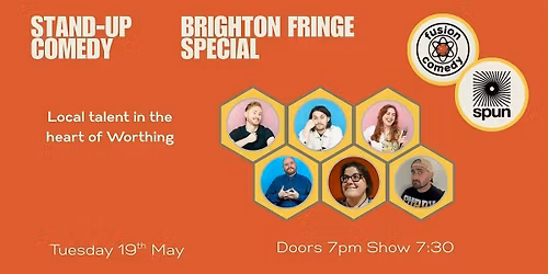 Fusion - Stand up comedy in the heart of Worthing - Brighton Fringe Special