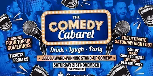 LEEDS COMEDY CLUB - 7:30pm Show \ud83c\udfad