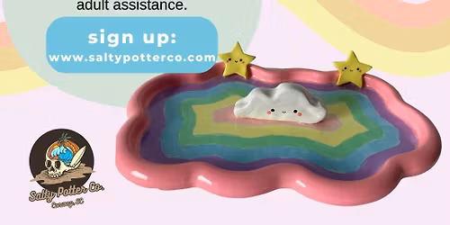 Kids Pottery Class- Rainbow Trays