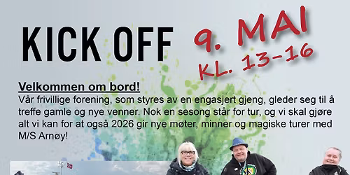 \ud83d\udea2 KICK-OFF 9. MAI