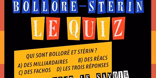 BOLLORE-STERIN QUIZ