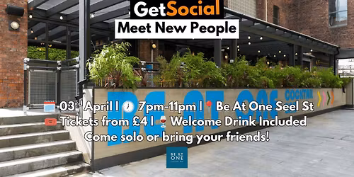 GetSocial Drinks | Meet New People & Make Friends (20s\u201340s) \ud83c\udf79