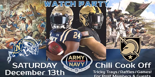 Army Navy Game & Chili Cook Off