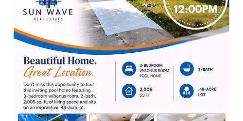 Pre-Mother's Day Open House- Pool Home in Palm Bay
