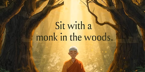Sitting with Swamini in the Woods