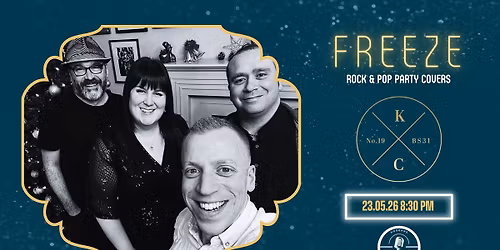 Freeze \/\/ Saturday Night Music \/\/ Free Entry \/\/ The Keynsham Courtyard