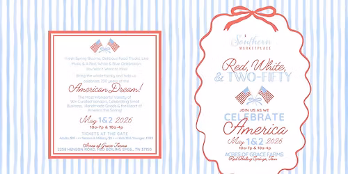 Red, White, & Two-Fifty | A Southern Marketplace Spring 2026