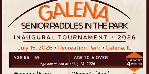 PADDLES IN THE PARK - SENIOR RALLY