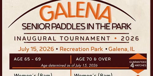 PADDLES IN THE PARK - SENIOR RALLY