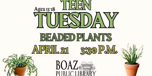 Teen Tuesday: Beaded Plants