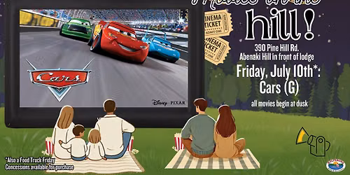 Movies on the Hill! Cars (2006) (G)