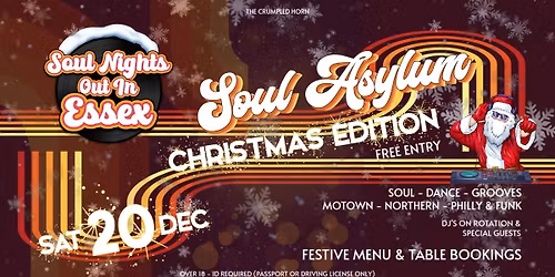 Soul Asylum (Soul Nights Out In Essex) Christmas Edition