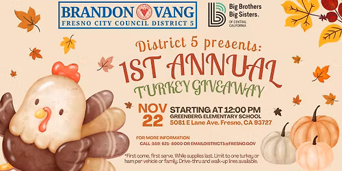 District 5's 1st Annual Turkey Giveaway