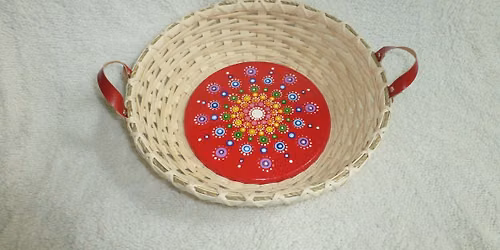 Paint & Weave Mandala Basket \u2013 Three Day Workshop