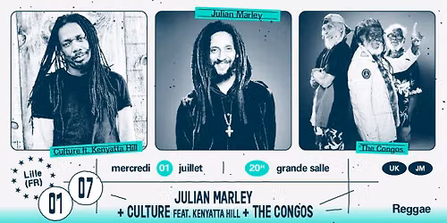Julian Marley + Culture feat. Kenyatta Hill + The Congos \u2219 L'A\u00e9ronef