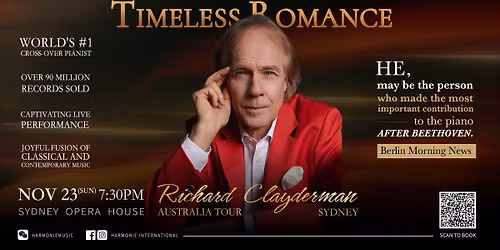 Richard Clayderman Timeless Romance Live in Australia-Sydney