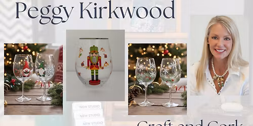 Hand-painted Christmas Wine Glass Workshop with Peggy Kirkwood