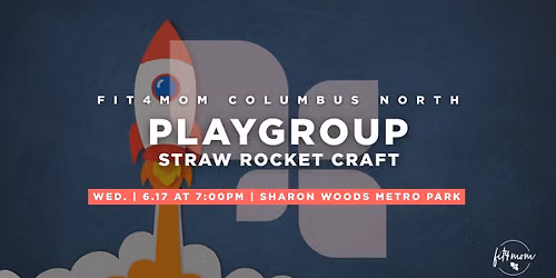 Camp FIT4MOM: Straw Rocket Craft