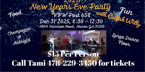 Bring in the New Year with Catfish Willy