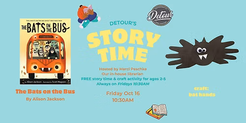 Detour Doughnuts Story Time- The Bats on the Bus