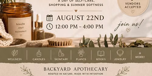 Mid Summer Self Care Pop Up
