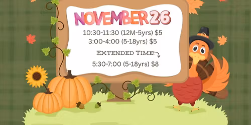 Thanksgiving Prep Open Gyms