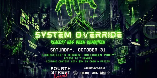 System Override Louisvilles Biggest Halloween Party