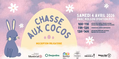 Chasse aux cocos 2026 - Parc Molson