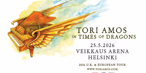 Tori Amos (US): In Times of Dragons Tour, Veikkaus Arena, Helsinki 25.5.2026