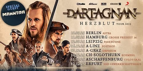 DARTAGNAN - HERZBLUT TOUR 2025 - LINZ - POSTHOF